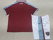 West Ham Away Kids Adult Soccer Kits Uniforms In Red - 6