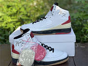 Air Jordan 2 Retro High SP Off-White White Red Custom - 6