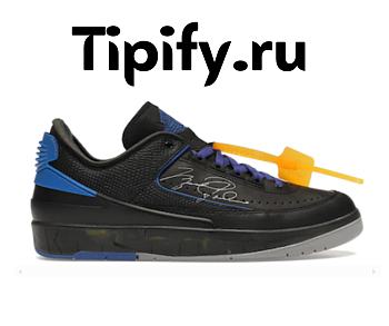 Air Jordan 2 Retro Low SP Off-White Black Blue DJ4375-004