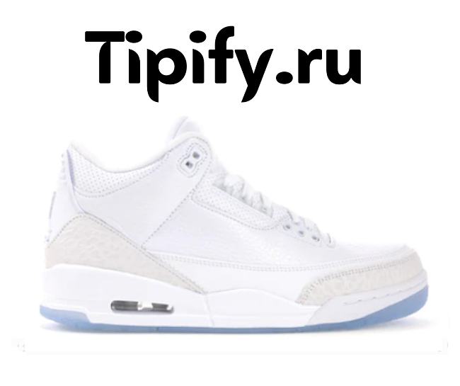 Air Jordan 3 “Triple White” 136064-111  - 1