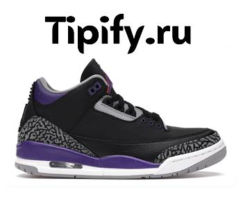 Air Jordan 3 Retro Black Court Purple CT8532-050