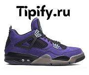 Travis Scott x Air Jordan 4 Purple Suede - Black Midsole - 1