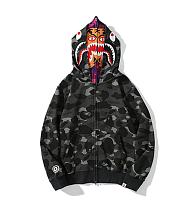 BAPE ABC Camo Shark Full Zip Hoodie Black FW19 - 6