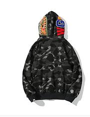 BAPE ABC Camo Shark Full Zip Hoodie Black FW19 - 3