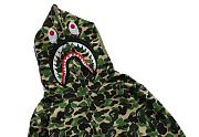 BAPE ABC Camo Shark Full Zip Hoodie Green - 5