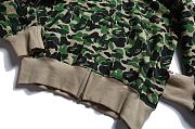 BAPE ABC Camo Shark Full Zip Hoodie Green - 3