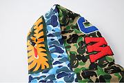 BAPE ABC Separate Shark Full Zip Hoodie Green/Blue - 6