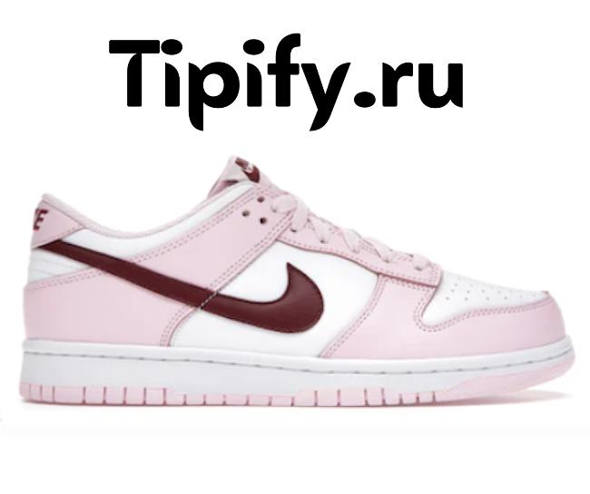 Nike Dunk Low Pink Foam Red White (GS) CW1590-601 - 1