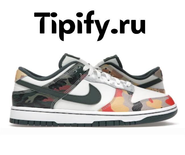 Nike Dunk Low SE Sail Multi-Camo DH0957-100 - 1