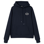 Dior CD Icon Hooded Sweatshirt Dark Blue - 3
