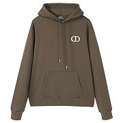 Dior CD Icon Hooded Sweatshirt Brown - 4