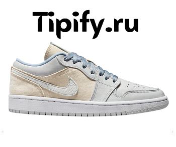 Air Jordan 1 Low Canvas Grey Cream (W) DQ4151-500