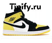 Air Jordan 1 Mid Yellow Toe Black 852542-071 - 1