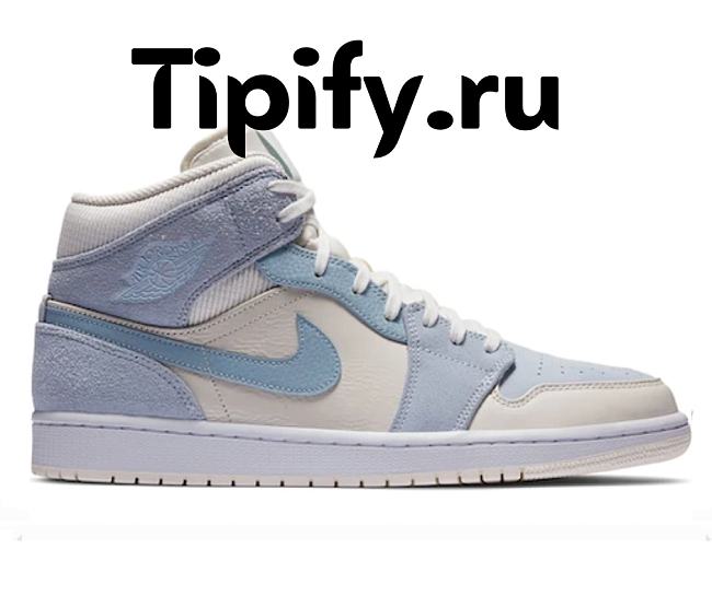 Air Jordan 1 Mid Mixed Textures Blue DA4666-100 - 1