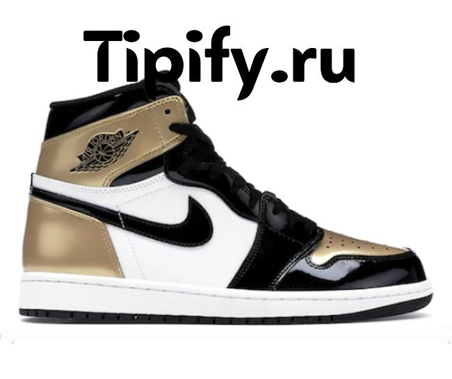 Air Jordan 1 Retro High NRG Patent Gold Toe 861428-007  - 1