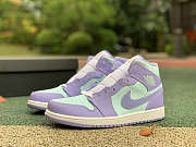 Air Jordan 1 Mid Purple Aqua 554724-500 - 6