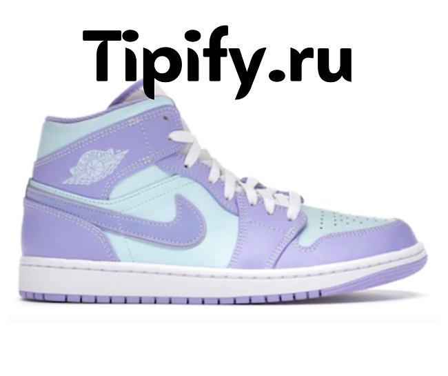 Air Jordan 1 Mid Purple Aqua 554724-500 - 1