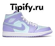 Air Jordan 1 Mid Purple Aqua 554724-500 - 1