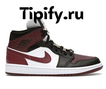 Air Jordan 1 Mid SE Black Dark Beetroot  CZ4385-016