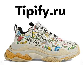 Gucci x Balenciaga The Hacker Project Triple S Beige 677195 UL110 8461