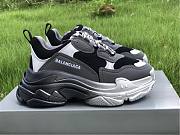 Balenciaga Triple S Sneaker Black Grey Silver Gradient 483546 W06F1 0841  - 1