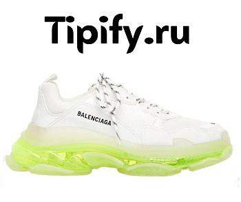 Balenciaga Triple S Clear Sole White Fluo Yellow (W) 544351W2FR19073 