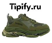 Balenciaga Triple S Clear Sole Dark Green 541624 W2GA1 2325 - 1