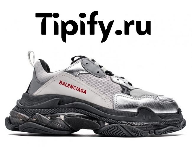 Balenciaga Triple S Air Black Silver 483514 W09O3 1081 - 1