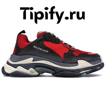 Balenciaga Triple S Red Black (Pre-Distressed) 516440-W09O7-6576