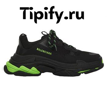 Balenciaga Triple S Black Fluo Green 536737W3BK11035 