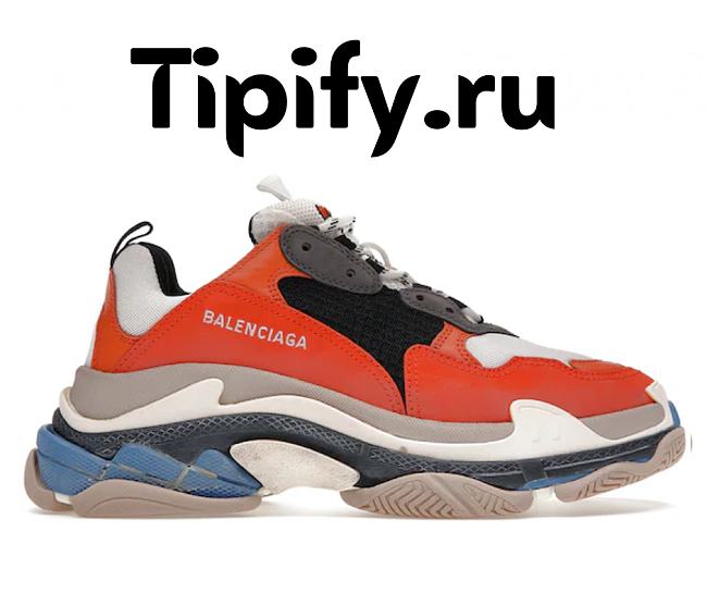 Balenciaga Triple S Orange Grey Black (W) 541640W09OE7581 - 1