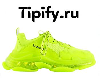 Balenciaga Triple S Clear Sole Fluo Yellow  541624 W2FF1 7320