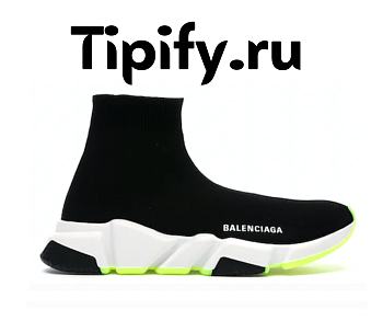 Balenciaga Speed Trainer Black White Neon 2019 (W) 551185 W05G0 1000