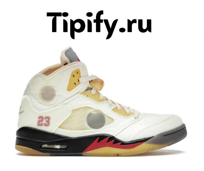 Air Jordan 5 Retro OFF-WHITE Sail DH8565-100  - 1