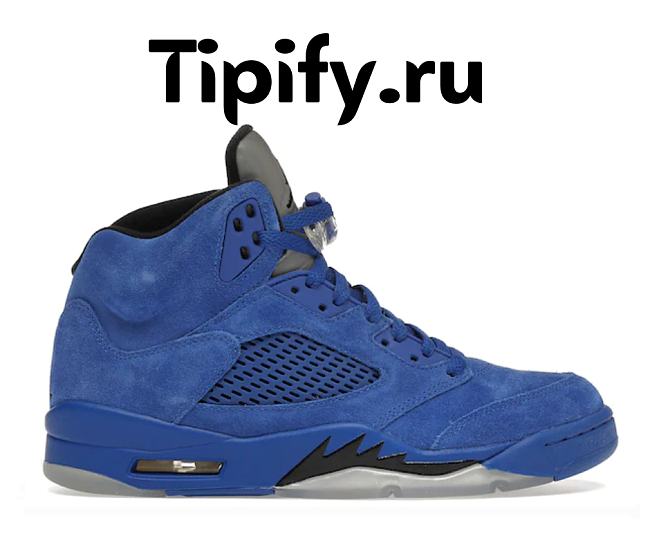 Air Jordan 5 Retro Blue Suede 136027-401 - 1