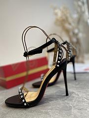 Christian Louboutin Leather Heeled Sandals Black 10cm - 6