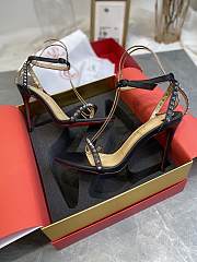 Christian Louboutin Leather Heeled Sandals Black 10cm - 5