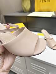 Fendi First Pink leather high-heeled sandals Beige 95 mm 8R8212NA7F1FLF - 4