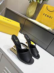 Fendi First Black leather high-heeled sandals Black 95mm 8R8212NA7F0QA1 - 6