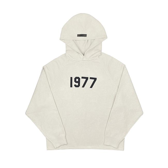 Fear of God Essentials 1977 Knit Hoodie Wheat SS22 - 1