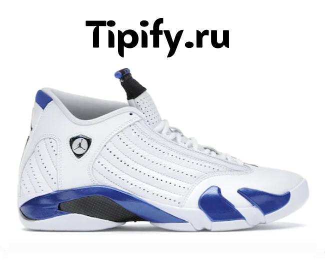 Air Jordan 14 Retro White Hyper Royal 487471-104 - 1