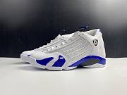 Air Jordan 14 Retro White Hyper Royal 487471-104 - 6