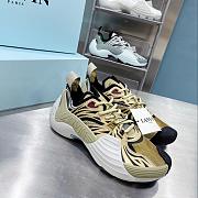 Lanvin Mesh Flash-X Sneakers Gold FM-SKIK00-MEFR-E2202M6 - 4