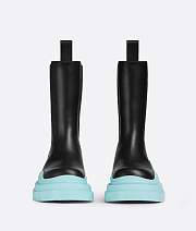 Bottega veneta Tire Chelsea Boot Black / pale blue 630297VBS501334 - 6
