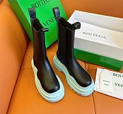 Bottega veneta Tire Chelsea Boot Black / pale blue 630297VBS501334 - 4