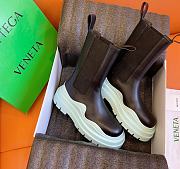 Bottega veneta Tire Chelsea Boot Black / pale blue 630297VBS501334 - 3