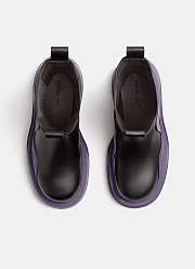 Bottega veneta Tire Chelsea Boot Black / Purple 630297 VBS50 PI21-M21 - 4