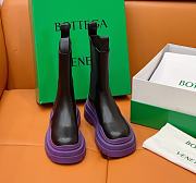 Bottega veneta Tire Chelsea Boot Black / Purple 630297 VBS50 PI21-M21 - 5