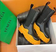 Bottega veneta Tire Chelsea Boot Black / tangerine 630297VBS501384 - 6