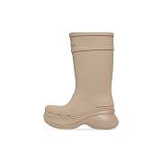 Balenciaga Crocs Boot in beige rubber 677388W1S8E2500 - 4